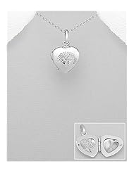 Locket pendant Necklace In 92.5 Sterling Silver