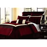 12 PC. CLASSIC SUPER BED IN A BAG COMFORTER SET W  MATCHING PILLOWS and SHEET SET, QUEEN,... by Victorian Collections
