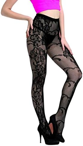 H Secret Women's Seamless Sheer Patterned Fishnet Pantyhose Tights (03)
