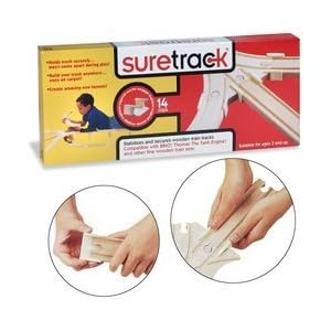(3) Suretrack locking system for Wooden Rail Toys *THREE PACKS *includes BONUS (2) Thomas... by 
