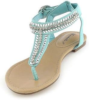 Breckelle's Womens Stacy-43 Sandal - Mint Green Size 8.5