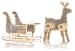 Konstsmide 3980-000 Schlauch-Silhouette Rentier mit Schlitten außen