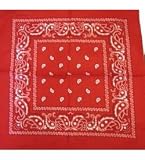 CouvrezVosCheveux - Bandana - Rouge Paisley