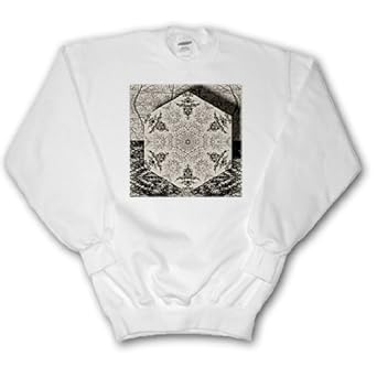 Jos Fauxtographee Abstract - Trees and Shrubs made into a Black and White Toile Pattern - Sweatshirts