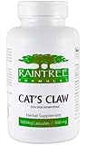 Raintree Cat's Claw (Uncaria tomentosa) 500mg 100 Vegetarian Capsules