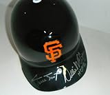 Willie Mays & Willie McCovey San Francisco Giants Signed Autographed Batting Helmet