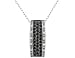 Black & White 1/2 Carat (ctw) Diamond Pendant in 14K White Gold with Chain