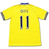 アーセナル 2013-2014 アウェー 11番 エジル 激安 サッカー 半袖ユニフォーム 大人用 シャツ