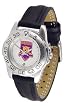 Weber State Wildcats Suntime Ladies Sports Watch w/ Leather Band - NCAA College Athletics