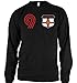 England Crest Retro International Soccer Thermal Shirt, English Pride Mens Long Sleeve Thermal Shirt