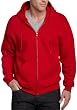 Soffe Men's Men'S Full Zip Fleece Hood