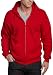 Soffe Men's Men'S Full Zip Fleece Hood