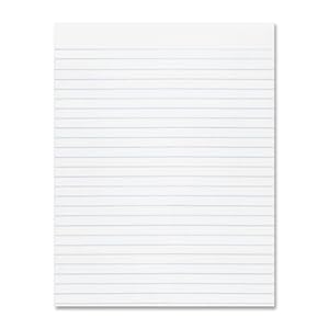 Amazon.com : Pacon Composition Paper, 8 1/2"X11", 3/8" No Margin, White ...