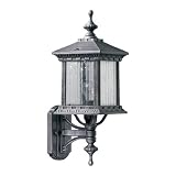By Quorum-Huxley Collection Rustic Silver Finish 1 Light Outdoor Wall