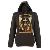 No Distress Print Hoody Mens