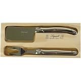 Stainless Handles Laguiole Verdier 2 Piece Cheese Set in Box