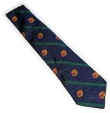 Polo Ralph Lauren Rugby Mens Dress Tie Italy Navy Green Stripe Cherokee Indian
