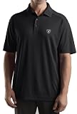 NFL Oakland Raiders Men's Drytec Genre Polo Knit Short Sleeve Top