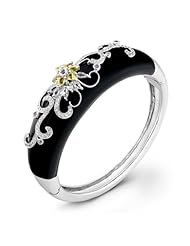 Black Onyx Diamonds Bangle