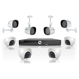 Samsung Security System SDE-5001 16 Channel DVR 1 TB HDD 4 Box Camera and 4 Dome Camera