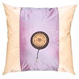 EXP Decorative Handmade Silky Lavender & Opal Cushion Cover / Pillow Sham - Golden Sunflower Design