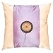 EXP Decorative Handmade Silky Lavender & Opal Cushion Cover / Pillow Sham - Golden Sunflower Design