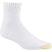100% Cotton Socks | Sock Sizes | Big and Tall Socks - Gold Toe Men's Cotton Quarter Big and Tall Athletic Sock, Black, 3-Pack sock size 13-15
