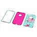 iPhone 5C Case, Tradekmk(TM) Brand New Cool Durable Hybrid 3-Piece Shockproof Bumper Hard Back Case Cover[Elegant Orchid Pattern] Compatible with Apple iPhone 5C[+Stylus+Screen Protector+Cleaning Cloth]-(Rose Red)