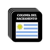 Uruguay - "COLONIA DEL SACRAMENTO" Set of 4 Mini-Mousepad Coasters