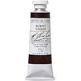 M. Graham Artist Oil Paint Burnt Umber 1.25oz/37ml Tube