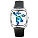 Retro Men's Watches | Men's Watches Square - Square Metal Watch of Vintage Retro Megaman (Mega Man) Jumping Sprite Graphic