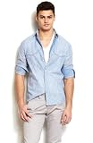 41zMgcKDYmL. SL160  Armani Exchange Mens Chambray Stripe Shirt
