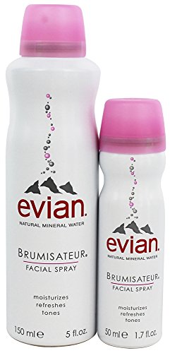 Evian - Brumisateur Facial Spray with Free Travel Size Spray - 5 oz.