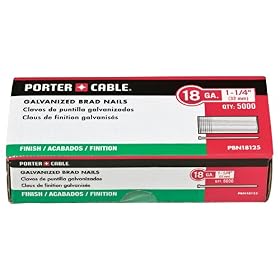 Porter Cable PBN18125 18 Gauge 1-1/4-Inch Brad Nail, 5000 Pack: Home Improvement