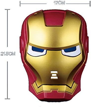 Hotshopping Iron Man Mask With Night Light Halloween Christmas Decoration Golden