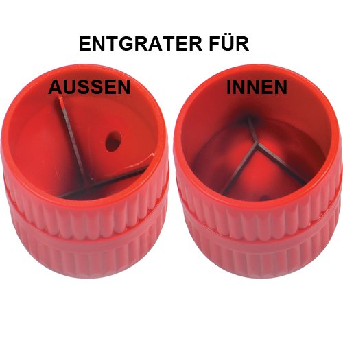 Produkt-Bild: Kupferrohr Rohre Entgrater f&uuml;r INNEN und AU&szlig;EN 4-38 mm Kunststoffk&ouml;rper