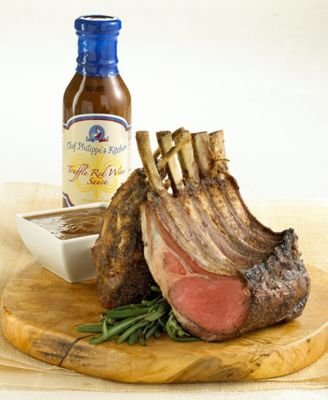 Rack of Lamb with Truffle Red Wine Sauce by Rack of Lamb