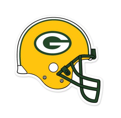 Green Bay Packers NFL Large Sticker (12