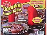 Carnival Funnel Cakes – Kit with Original & Apple Cinnamon Mixes, Pitcher, Metal Fry Ring, Tongs & Shaker