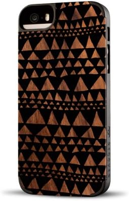Recover Triangle Wood Case for iPhone 5/5S - Walnut/Black - Retail Packaging