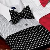 5-Pleat Horizontal Stripe Spread Collar Tuxedo Shirt