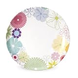 Portmeirion Crazy Daisy 10.5 Plate Coupe, Set of 4