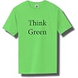 Think Green Bright Green Neon Short Sleeve T-Shirt