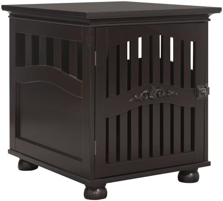 Ethan Pets 19-1/2-Inch by 22-1/2-Inch by 22-1/2-Inch Pet Crate, Small, Espresso