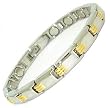 Two-tone Magnetic Bracelet 7.25" Length