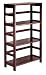 Winsome Wood 3-Shelf Wide Shelving Unit, Espresso