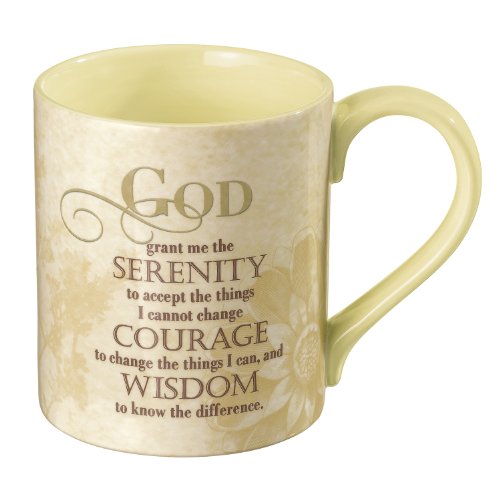 Grasslands Road Natures Elements 12-Ounce Serenity.. Serenity Prayer Faith Mug
