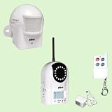 GSI Movement Detector Alarm System Package - G820SHR ireless Wide-Range IR Motion Detector With Built In Photo, Video And Sound Recorder - LED Night Vision, SD Card Memory Slot, Multi-Featured Remote Control - G616PR Wireless Outdoor Weather-Resistant Motion Detector With Swivel Sensor Head - Anti Intruder Surveillance Defense Security Alarm System for House, Home, Office, Business etc.
