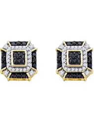 0.48CTW BLACK DIAMOND FASHION EARRINGS