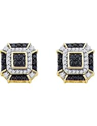 10KT Yellow Gold 0.48 CTW Diamond Fashion Earrings